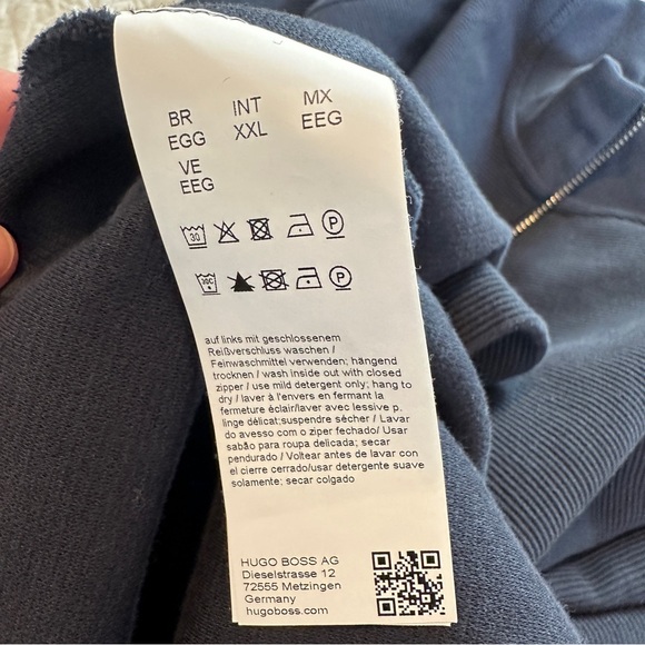 BOSS Sidney Quarter Zip Pullover Sweatshirt XXL - Picture 9 of 9